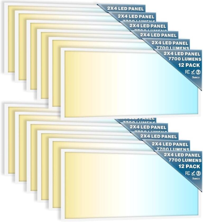 Sunco 12-Pack 2×4 LED Flat Panel Lights Review: Brighten Your Office with Smart, Versatile Lighting!