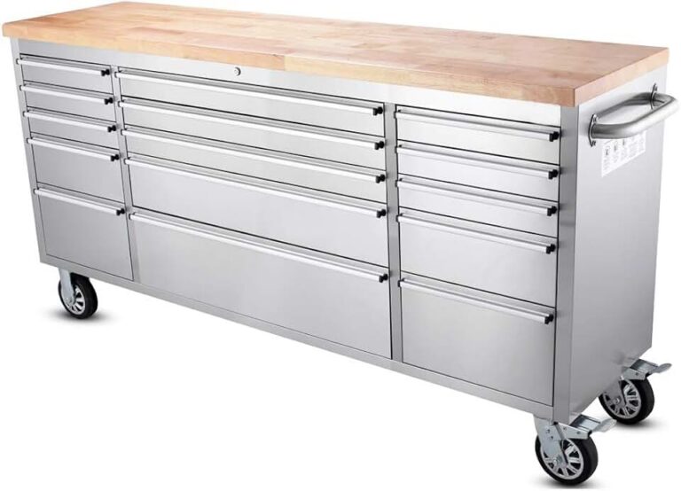 Ultimate 72-inch Stainless Steel Rolling Tool Chest Review: Is This 15-Drawer Workbench Right for Your Garage?