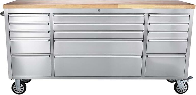 Ultimate Review: 72-Inch Heavy-Duty Stainless Steel Rolling Tool Chest with Workbench & Power Outlets