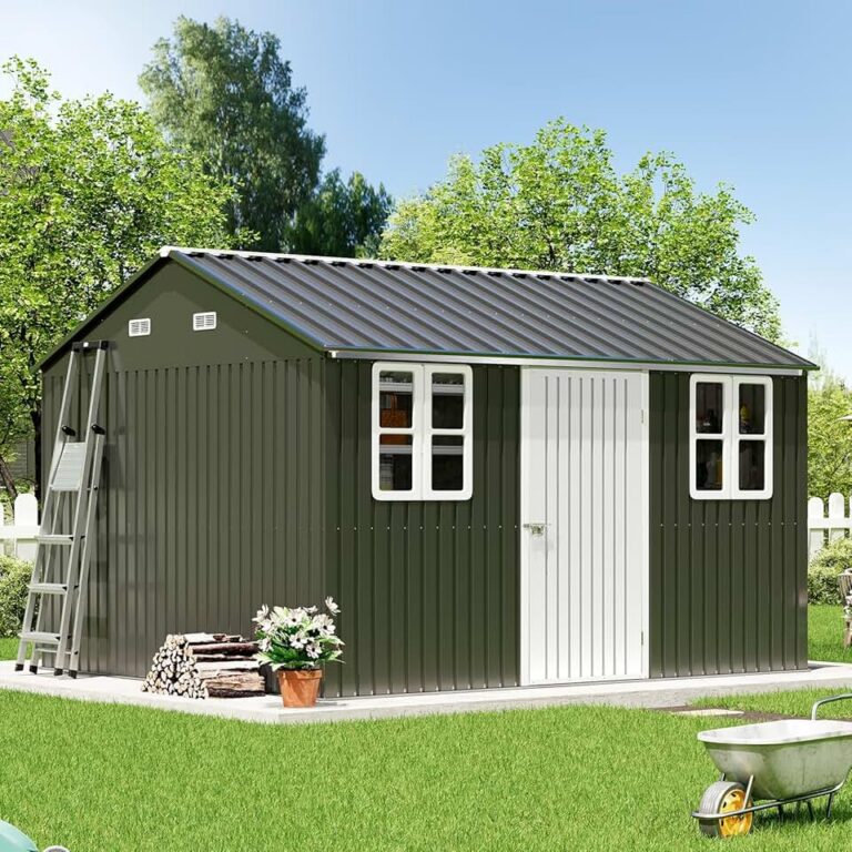 VanAcc 10×12 Outdoor Storage Shed Review: Is This Nordic Cottage Metal Shed Right for Your Backyard?