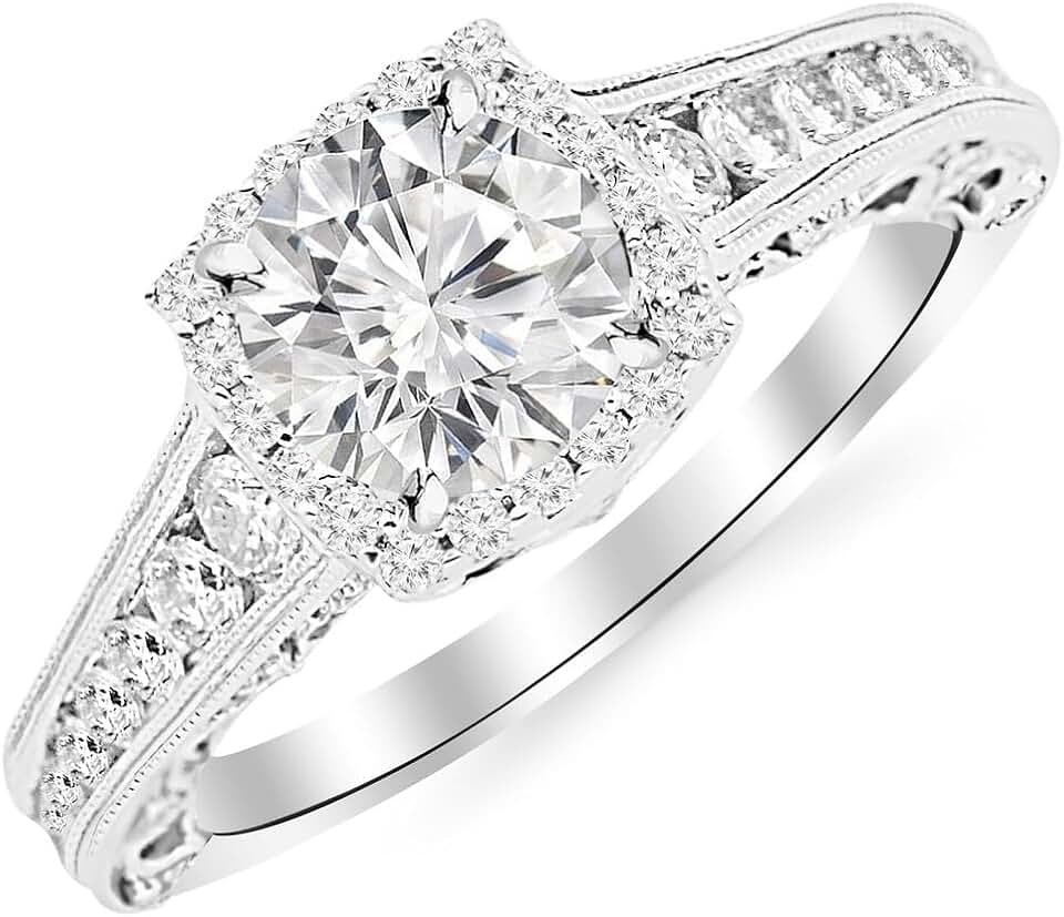 Vintage Halo Diamond Ring