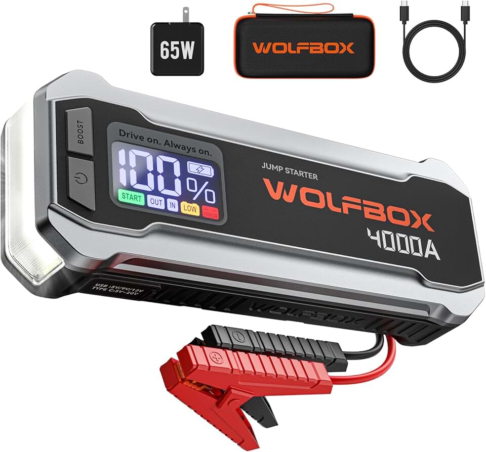 WOLFBOX 4000A Jump Starter