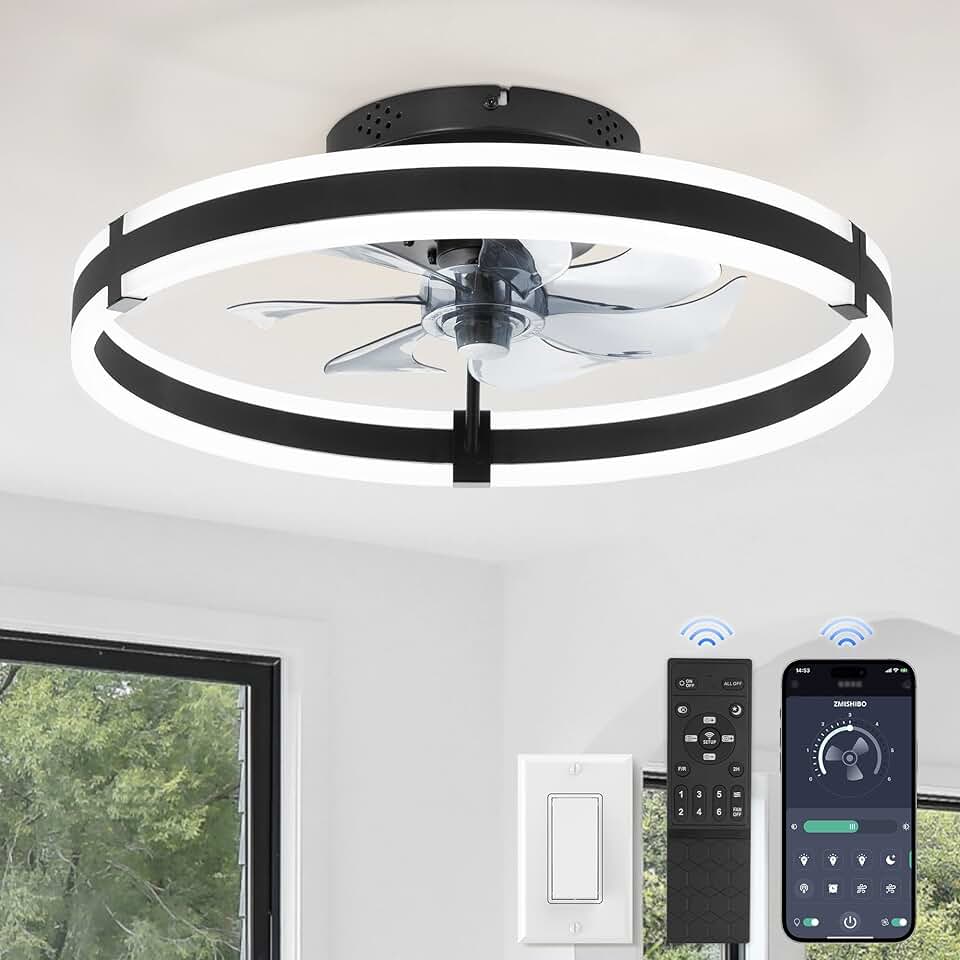 ZMISHIBO Low Profile Ceiling Fan