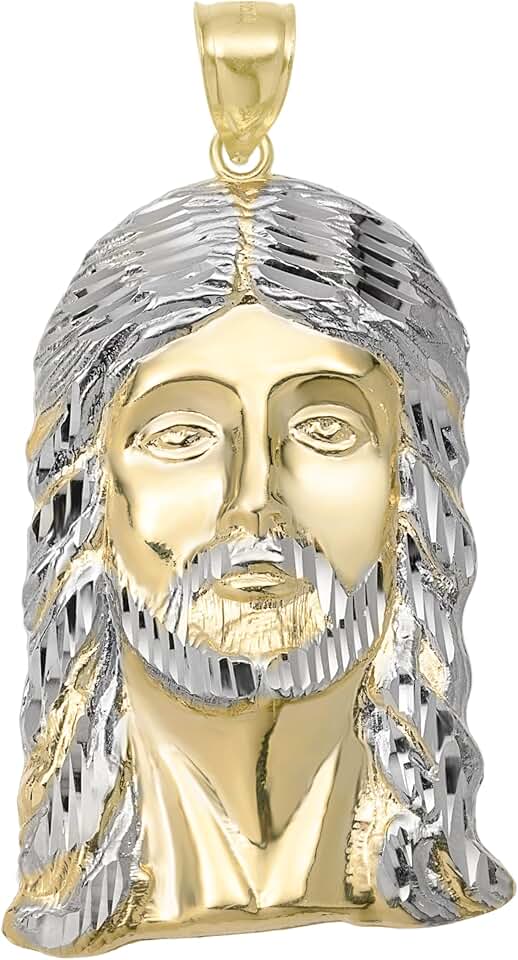 10K Gold Jesus Pendant
