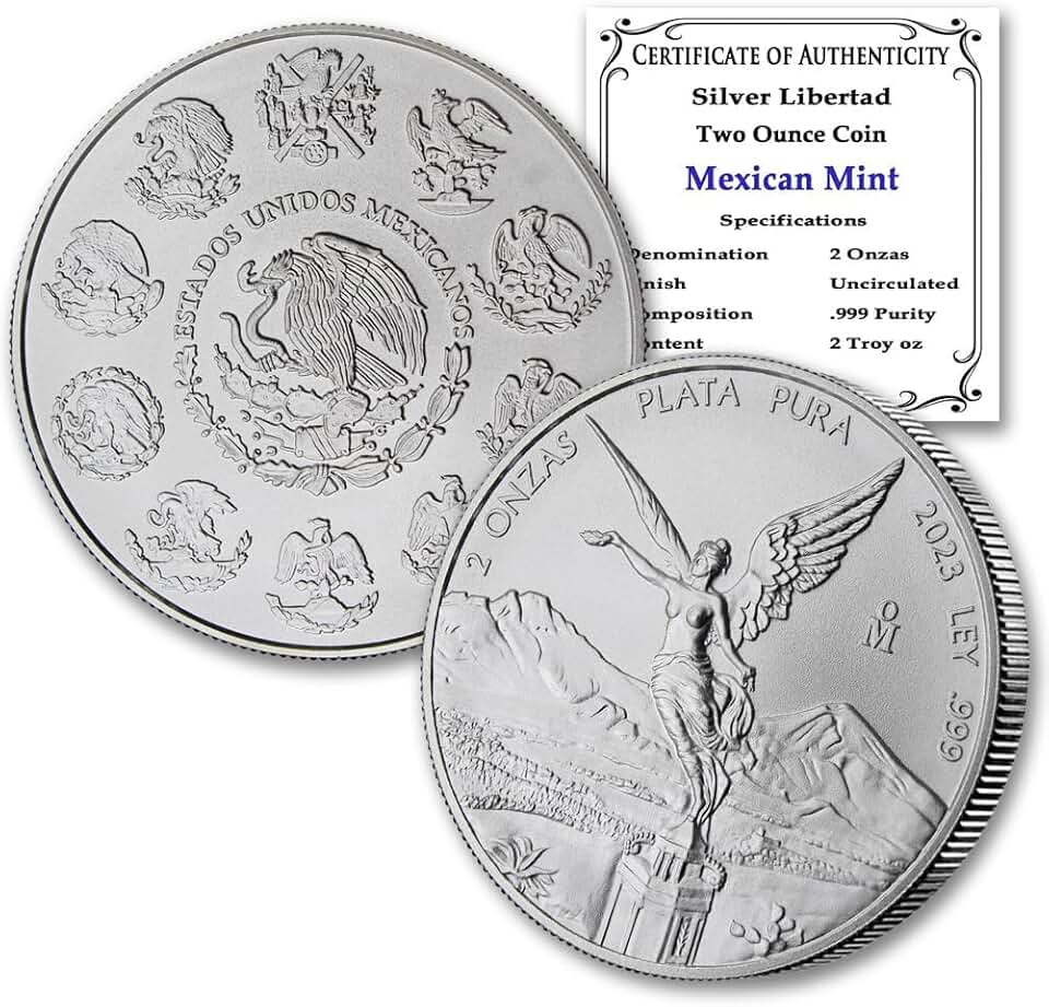 2 oz Silver Libertad Coin