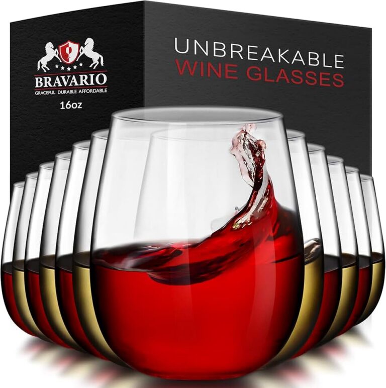 Bravario Unbreakable Wine Glasses