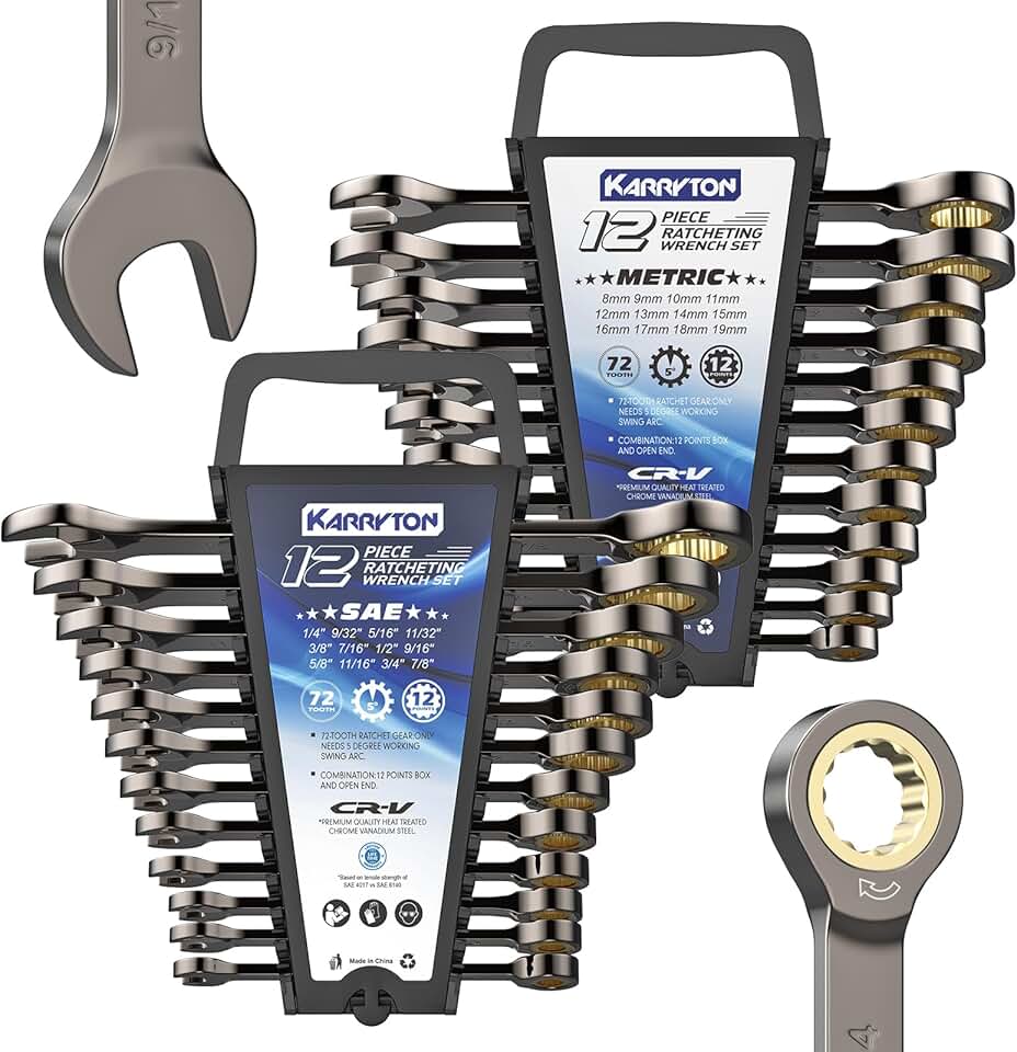 24-Piece Ratcheting Wrench Set