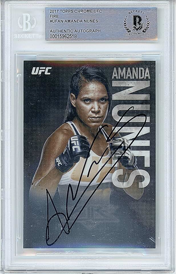Amanda Nunes Autographed Card