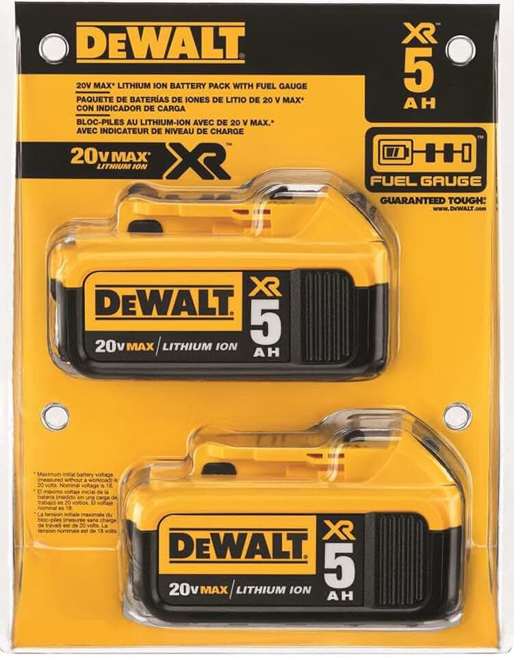 DEWALT 20V 5Ah Battery