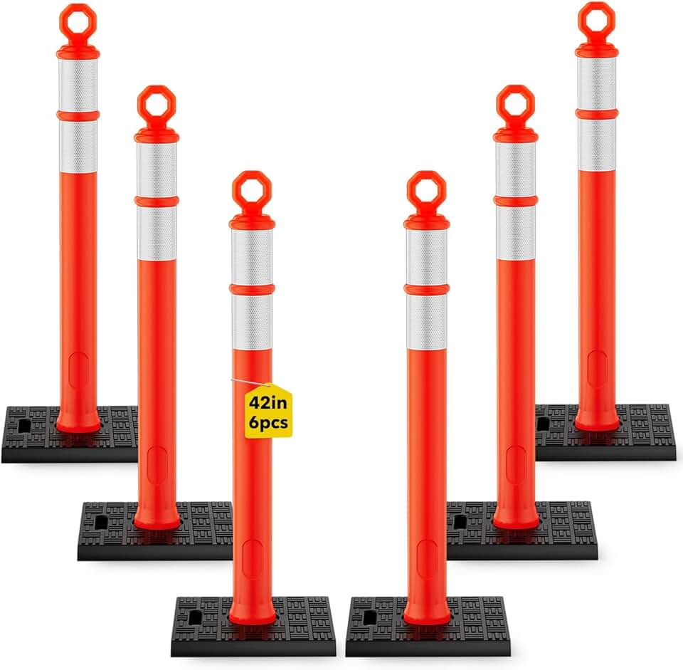 HiGiant Traffic Delineator Posts