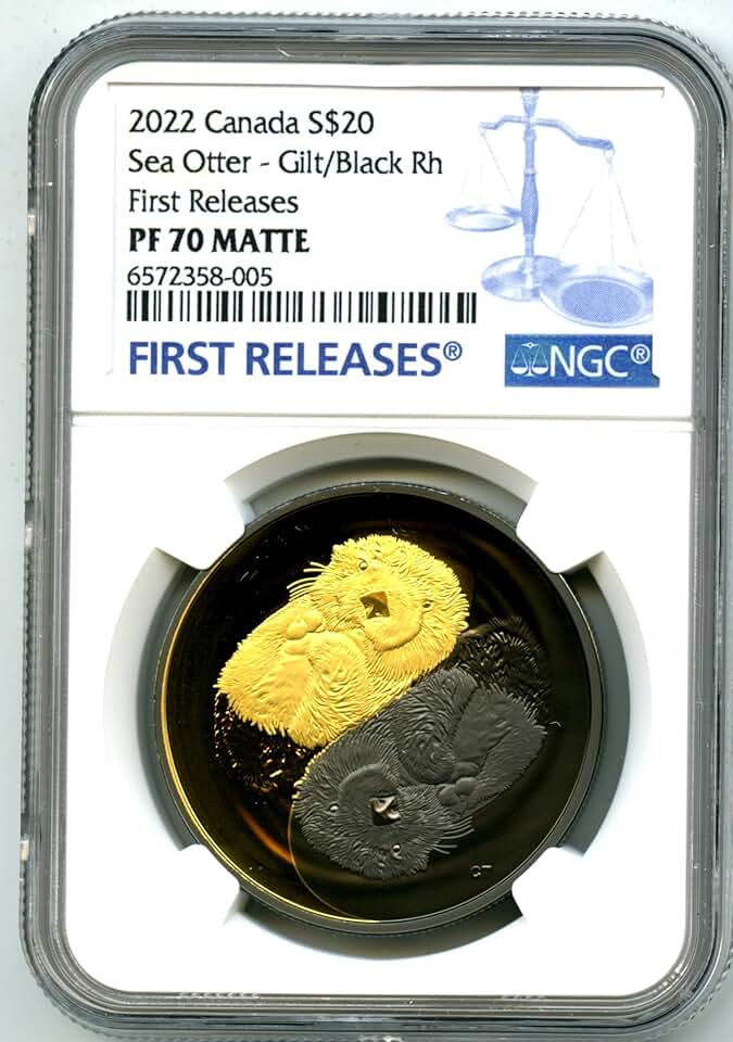 Rhodium Sea Otter Coin