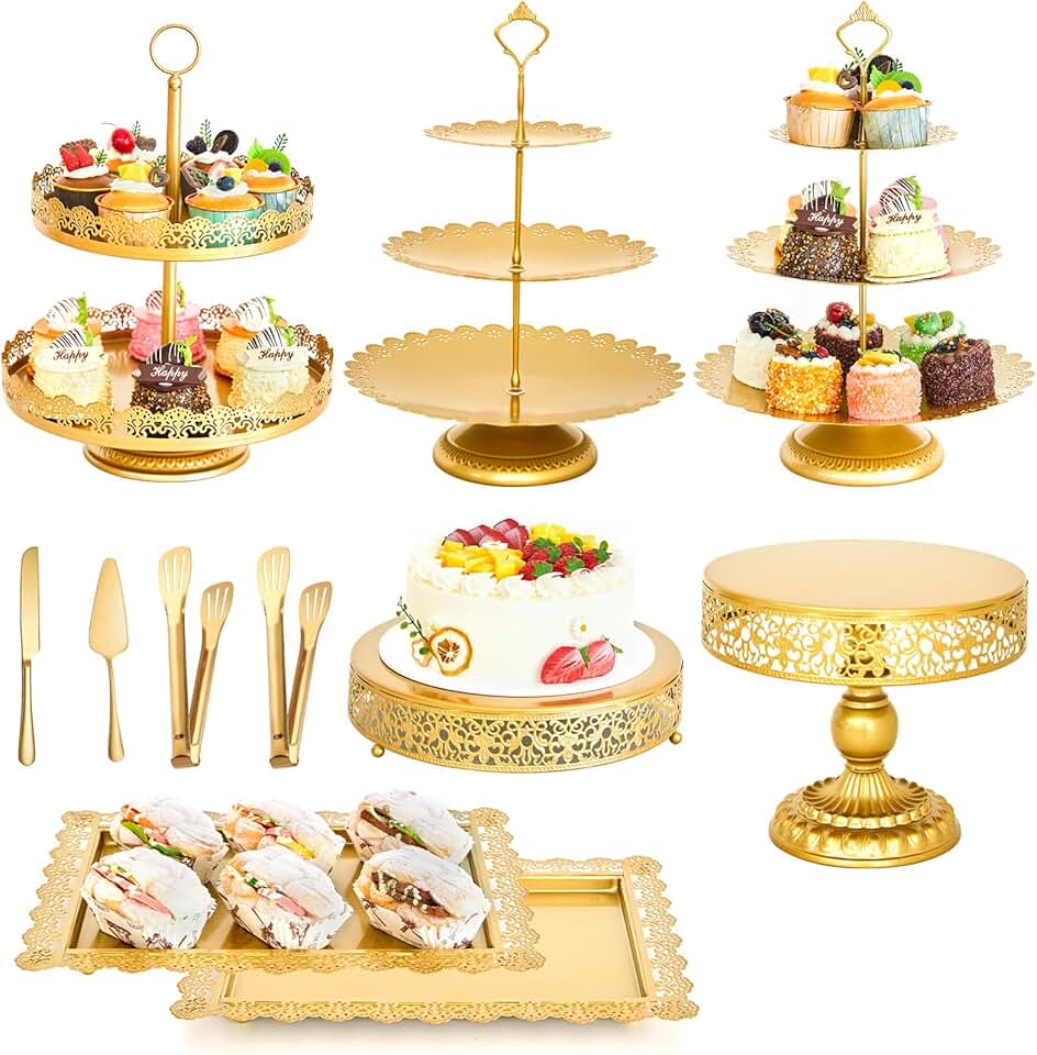 Gold Cake Stand Set