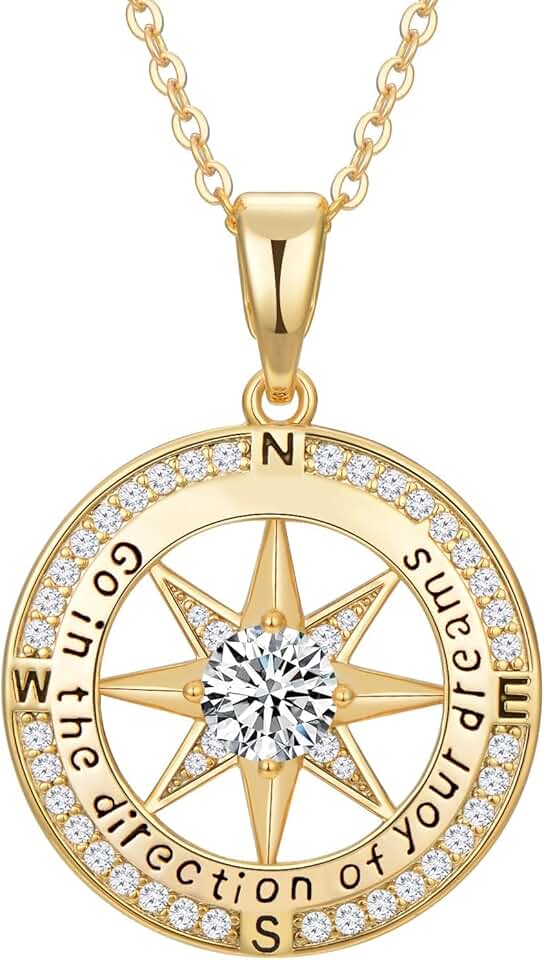 Graduation Compass Necklace