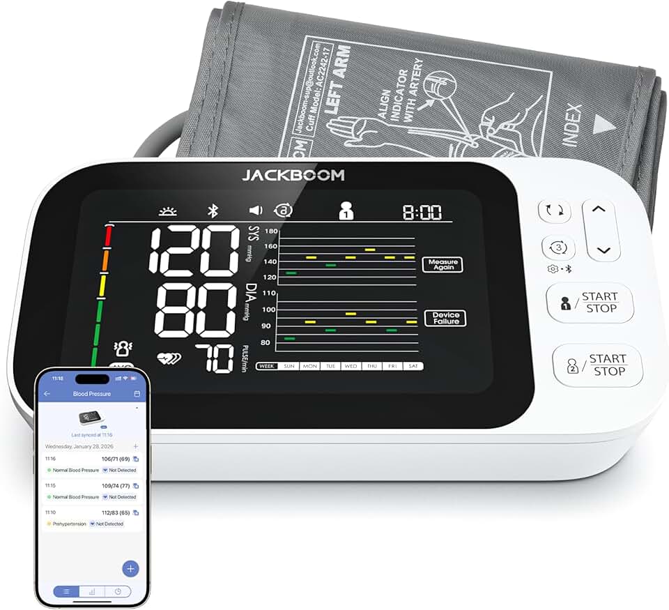 JACKBOOM Blood Pressure Monitor