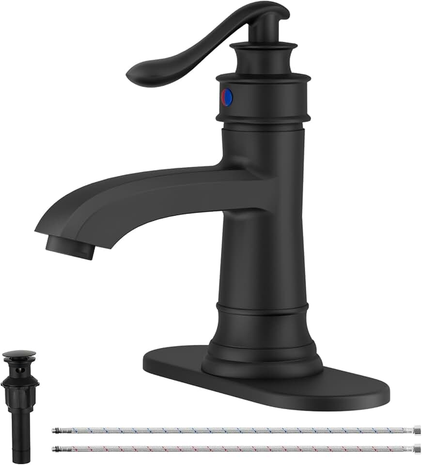 Matte Black Bathroom Faucet